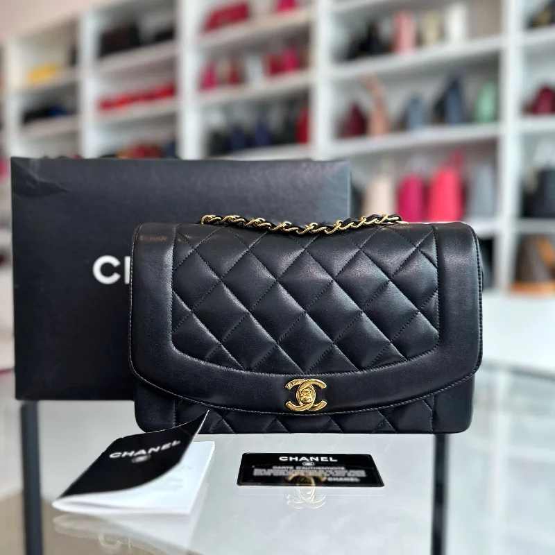 Chanel bags with modern touchesDiana Medium Black Lambskin Vintage GHW No 3