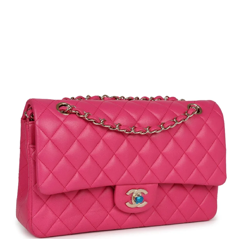 Chanel bags with modern touchesChanel Medium Classic Double Flap Hot Pink Lambskin Gold Hardware