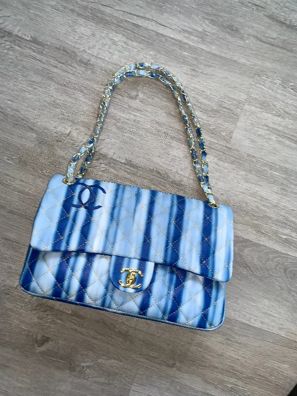 Chanel Colorful Handbag for Spring Outfits“Multi Blue” Chanel handbag