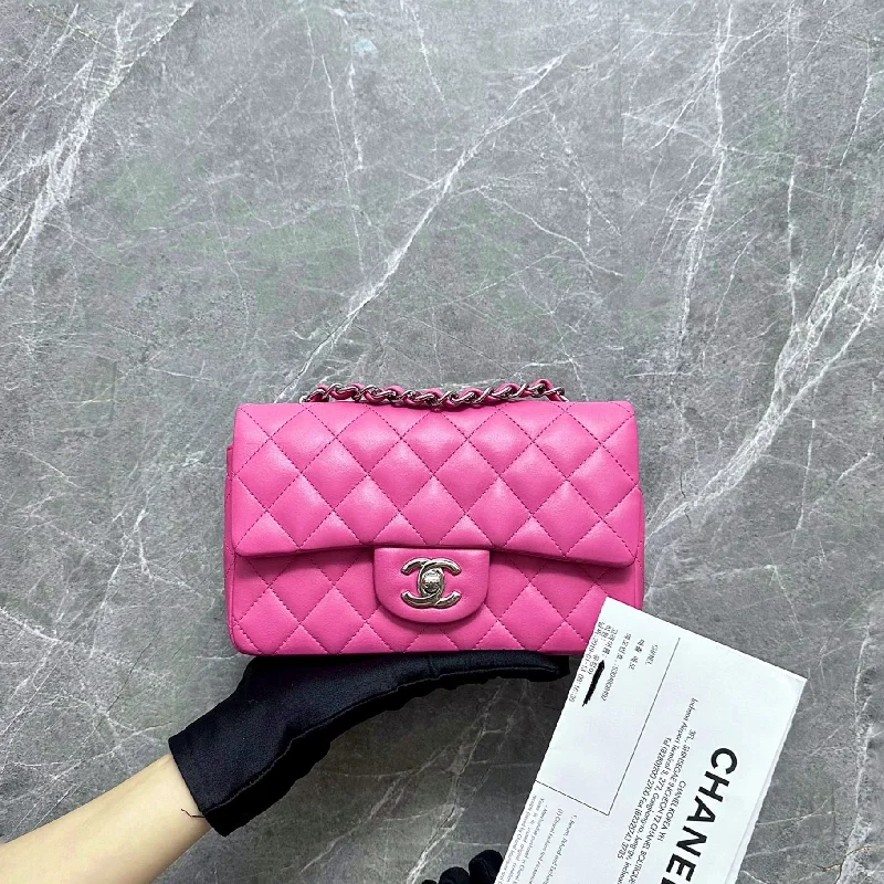 Chanel bags with modern touches*Receipt* Mini Lambskin Pink SHW No 27