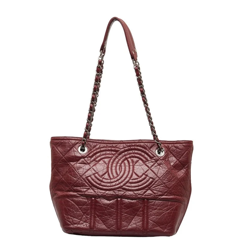 Chanel bags perfect for everyday elegChanel Big Coca-Cola Chain Tortoise Bag Wine Red  Leather  Chanel