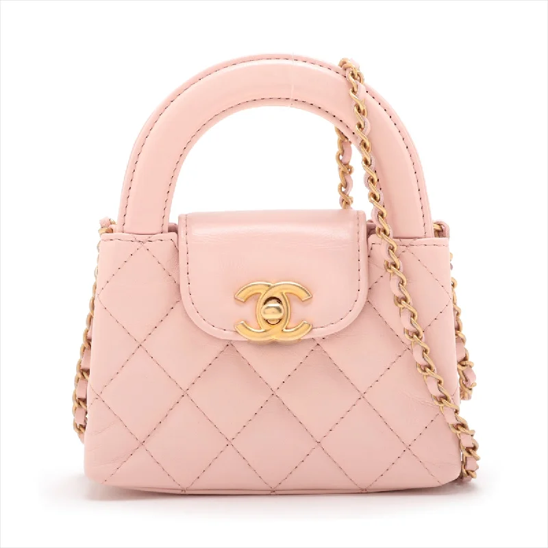 Chanel Lightweight Handbag for Daily ErrandsChanel Lambskin  Chain Shoulder Bag Pink G  AP3435