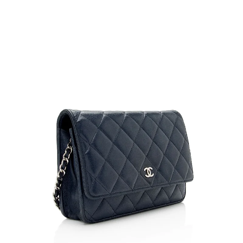 Chanel bags for women who love timeless fashionChanel Lambskin Classic Wallet on Chain Bag (ySo6DD)