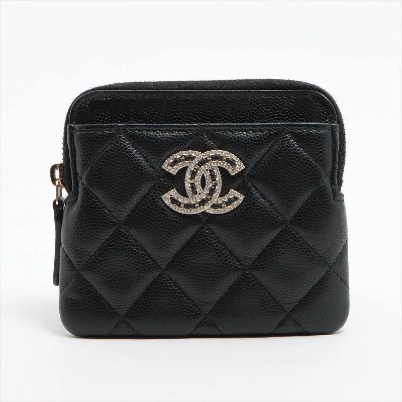 Chanel Handbag with Adjustable Strap for ComfortChanel Matrasse Caviar S Coin Case Black G  32rd