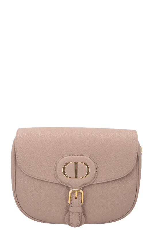 Christian Dior handbags with a detachable mirror for on - the - go touch - upsCHRISTIAN DIOR Large Bobby Bag Taupe