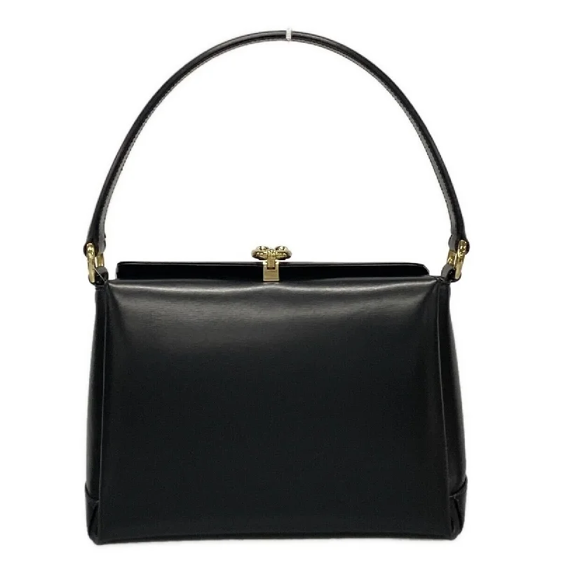 Gucci backpacks for women with a sleek silhouetteGucci Horseshoe - Black Leather